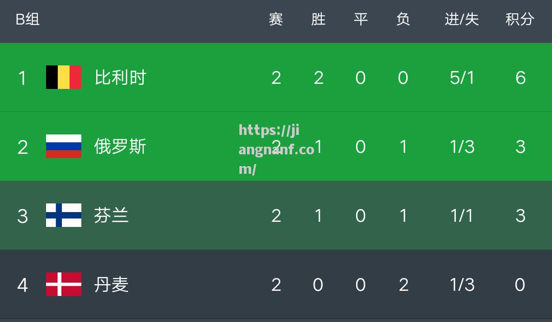 江南体育-芬兰战胜比利时，头名积分榜领衔